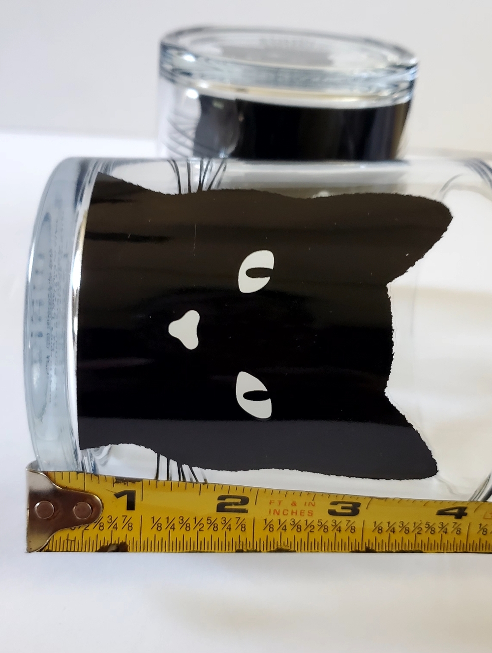 Elum Set of 2 Black Cat Glass Tumblers - Picture 4 of 4